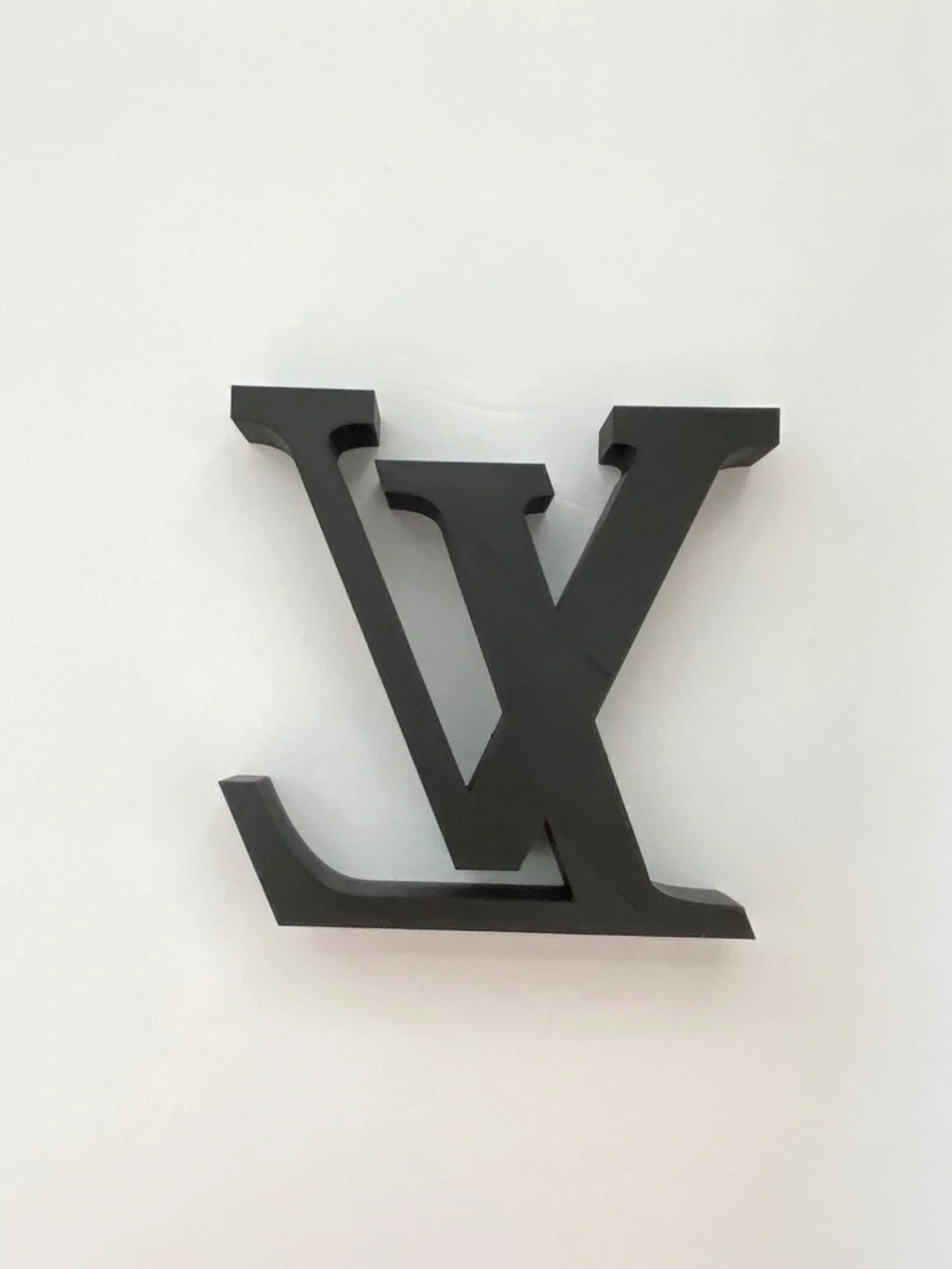 Rare LARGE 7" Black/Gold LV Art Decor - Picture 4 of 7